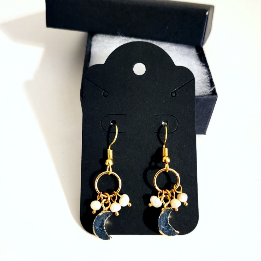 Gold Moon Earrings
